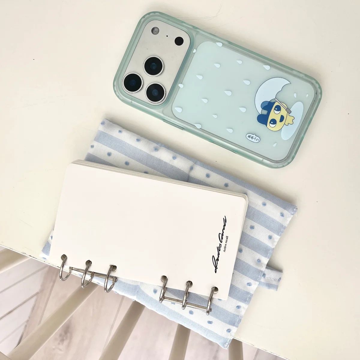 Tamagotchi Rainy Day Phone Case with Beaded Strap