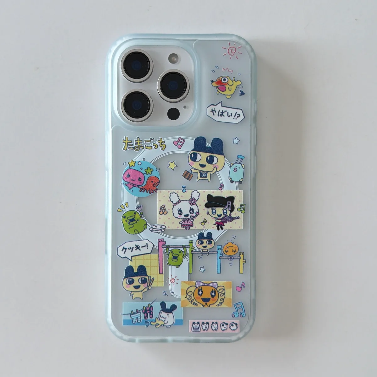 Tamagotchi Scrapbook Ver.3 Phone Case with PopSocket & Beaded Strap — MagSafe
