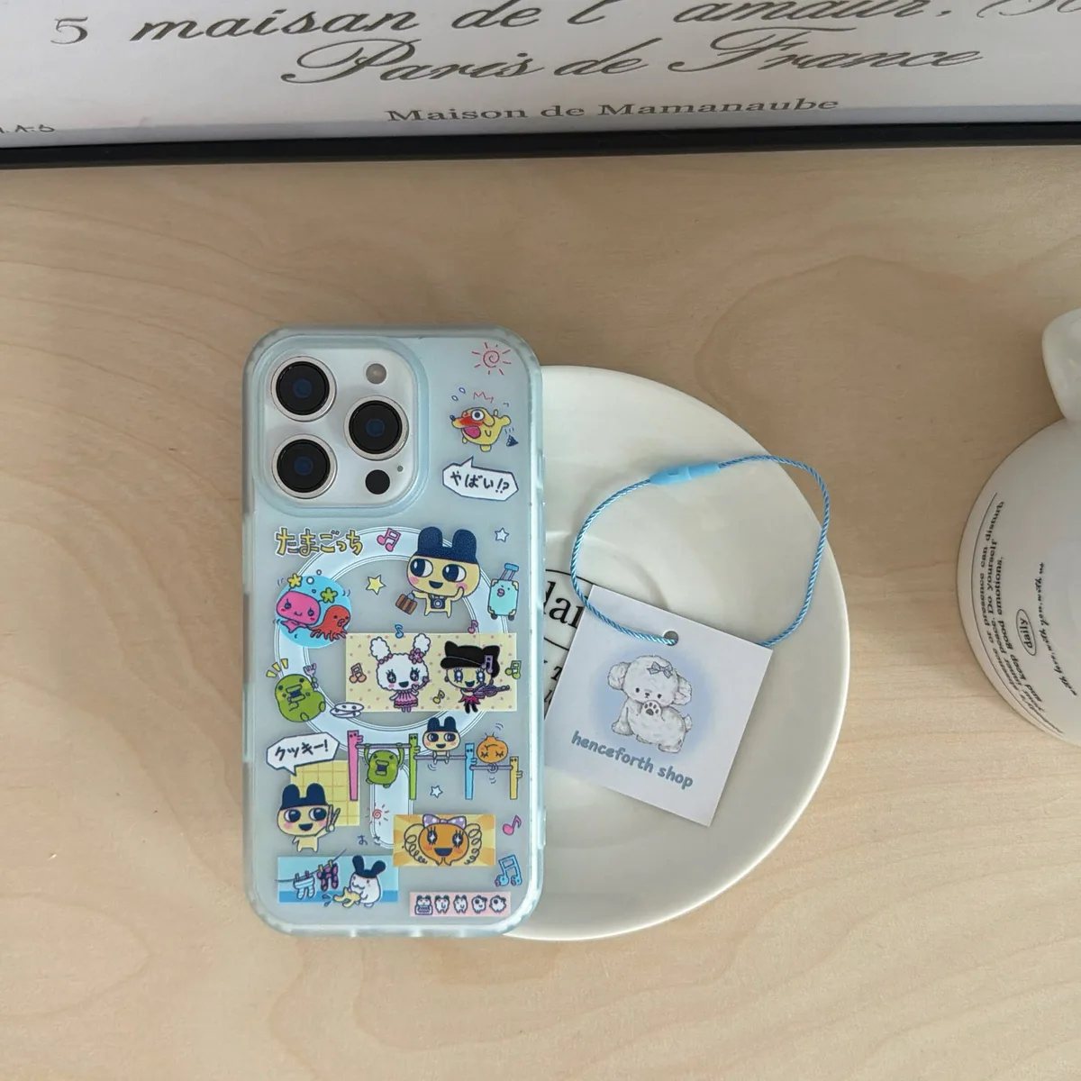 Tamagotchi Scrapbook Ver.3 Phone Case with PopSocket & Beaded Strap — MagSafe