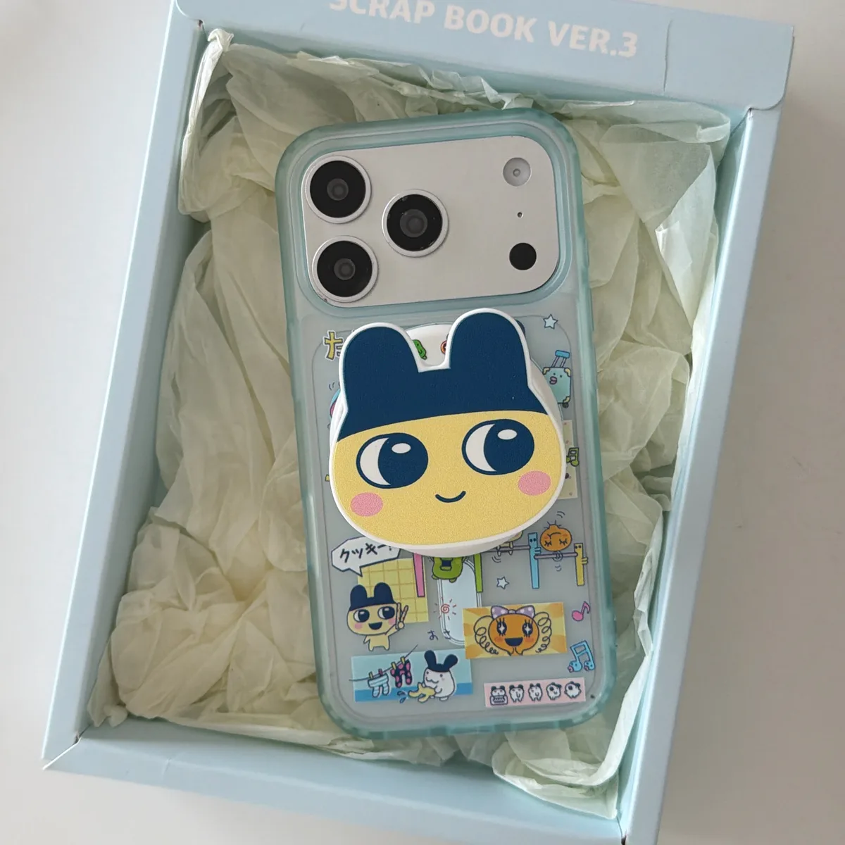 Tamagotchi Scrapbook Ver.3 Phone Case with PopSocket & Beaded Strap — MagSafe