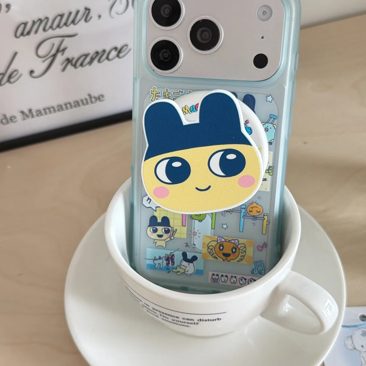 Tamagotchi Scrapbook Ver.3 Phone Case with PopSocket & Beaded Strap — MagSafe