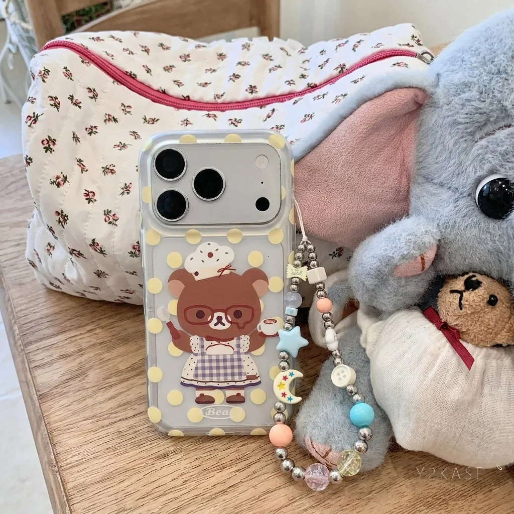 Rilakkuma Chef Bear Polka Dot Phone Case