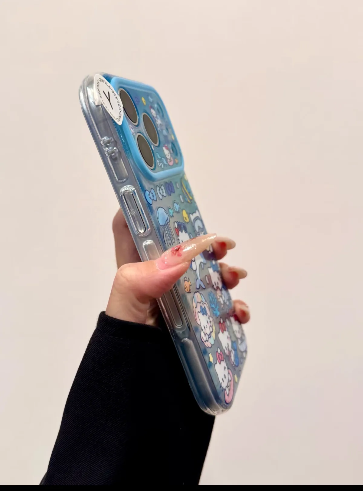 Hello Kitty Under the Sea Case with Beaded Strap for iPhone 17 16 15 Pro Max