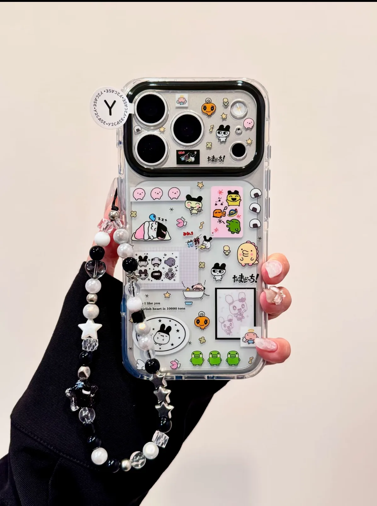 Tamagotchi Collage Clear Phone Case