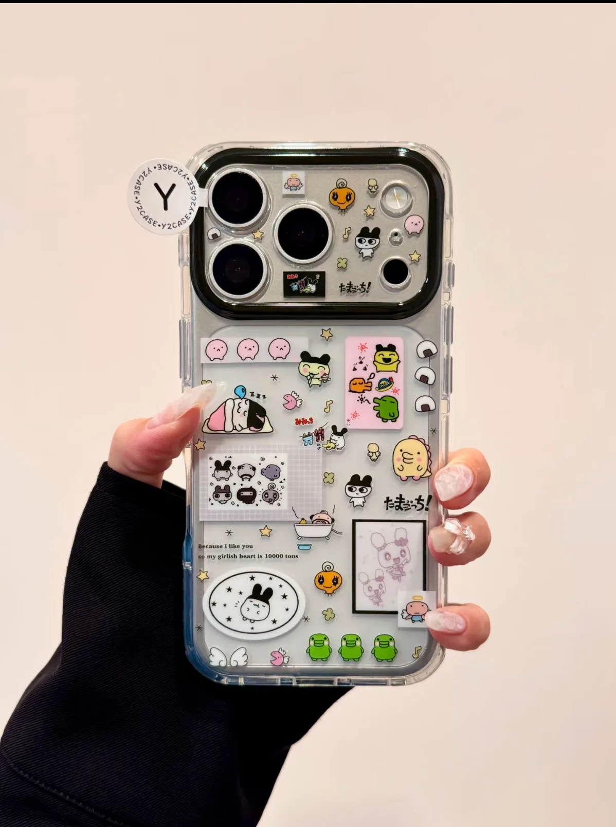 Tamagotchi Collage Clear Phone Case
