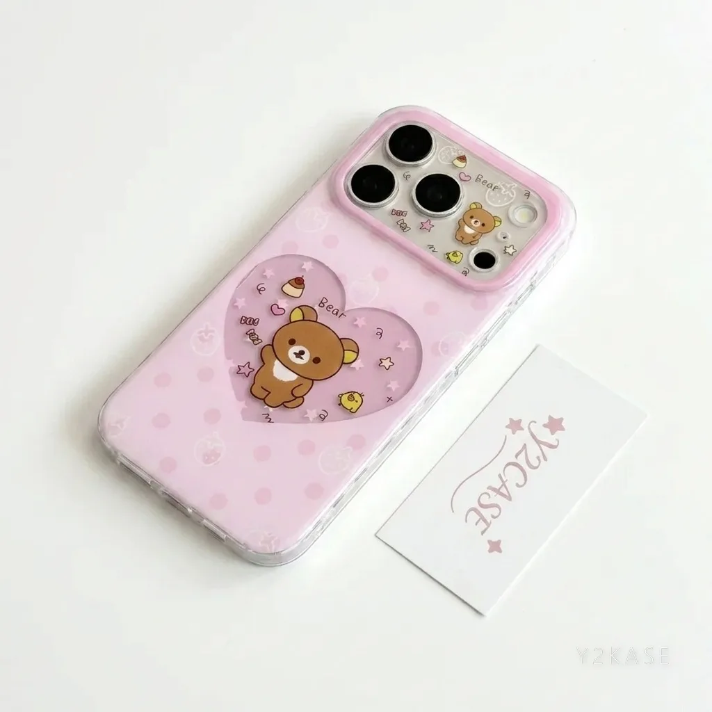 Rilakkuma Heart Window Phone Case