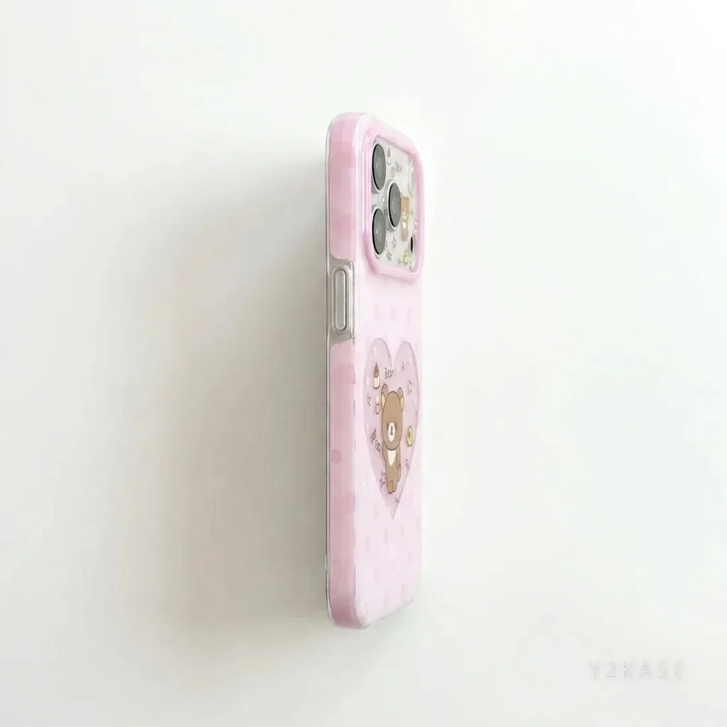 Rilakkuma Heart Window Phone Case