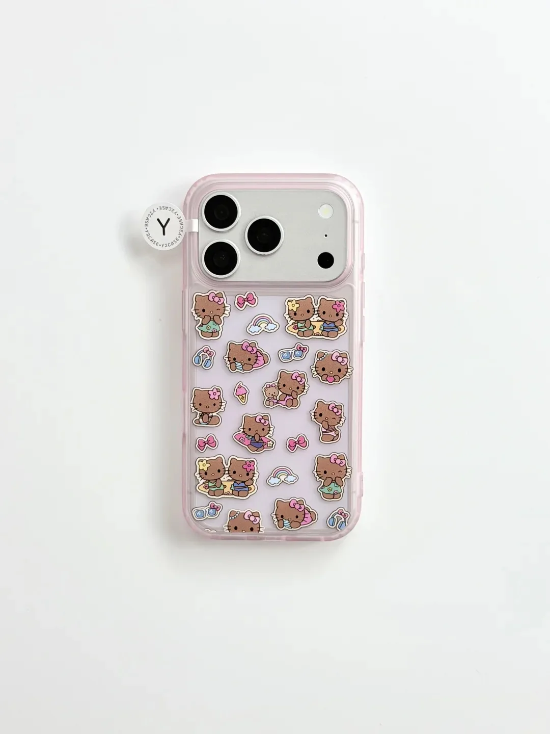 Hello Kitty Sticker Fun iPhone Case with Beaded Strap