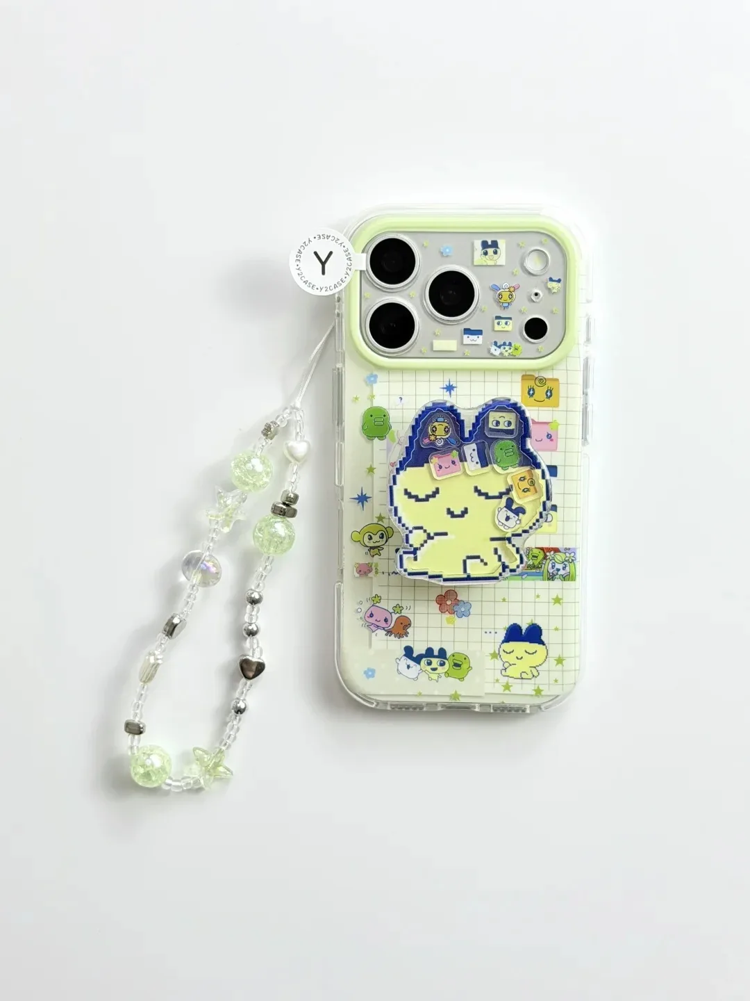 Tamagotchi Pixel Pop Phone Case with Beaded Strap — MagSafe