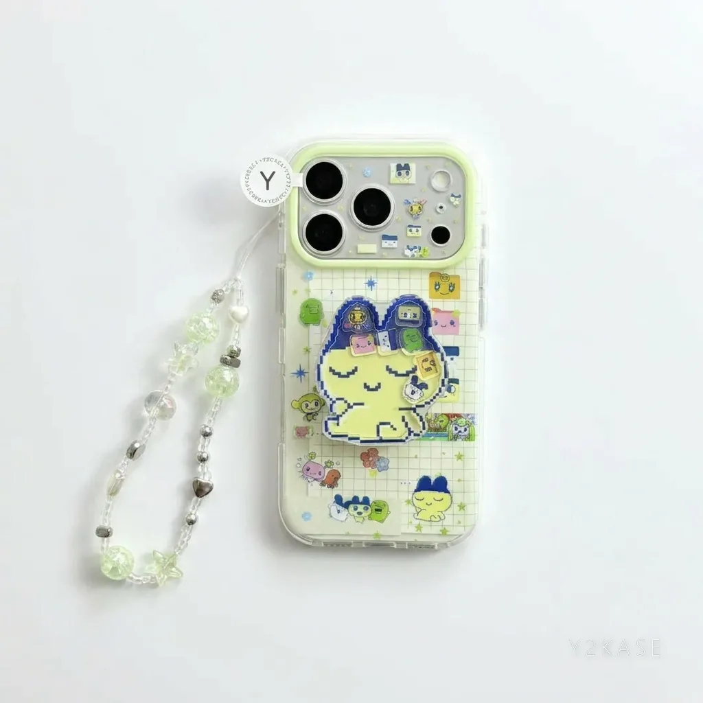Tamagotchi Pixel Pop Phone Case with Beaded Strap — MagSafe