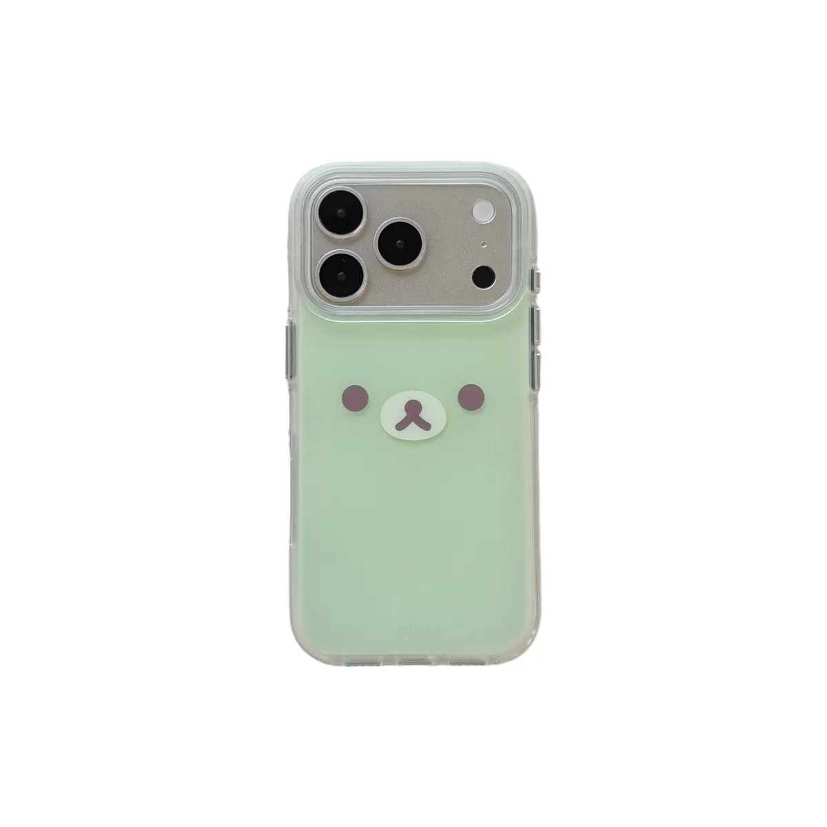 Mint Green Kawaii Bear Phone Case for iPhone 17 16 15 Pro Max