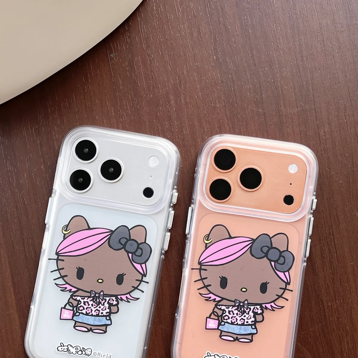 Kawaii Black Kitty Leopard Print Phone Case for iPhone 17 16 15 Pro Max