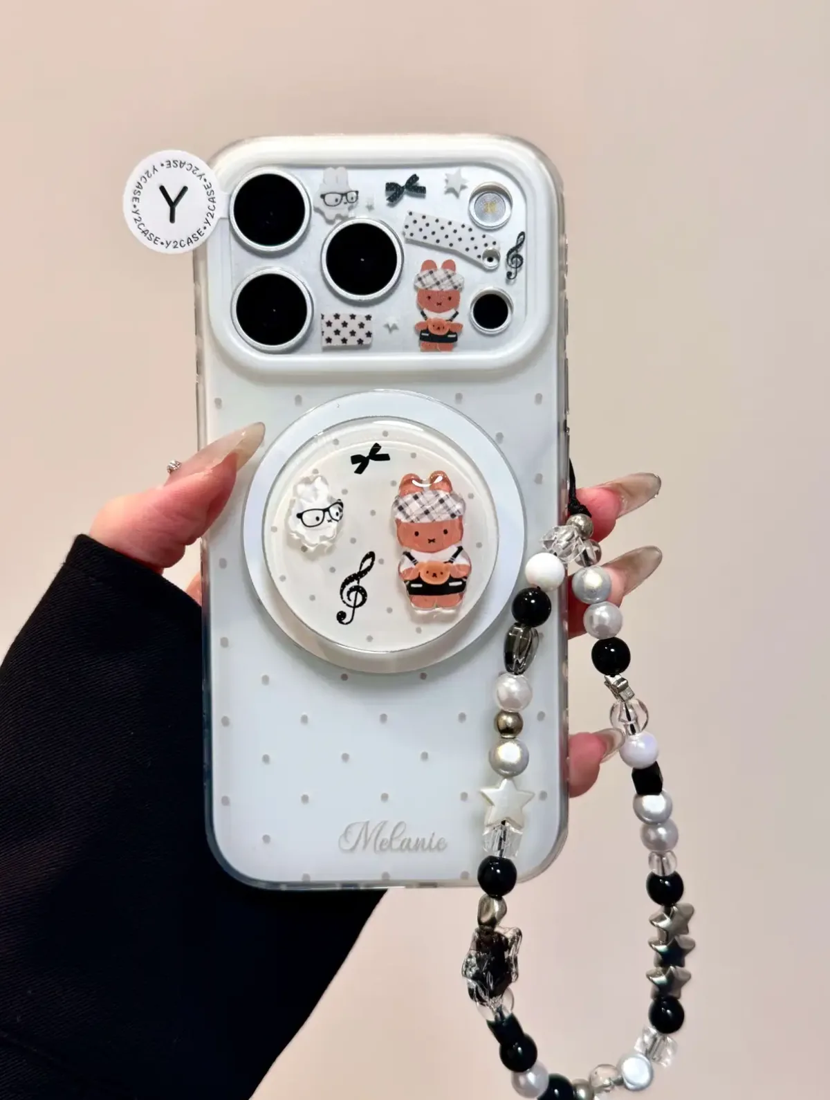 Miffy-Inspired Polka Dot MagSafe Phone Case for iPhone 17 16 15 14 13 Pro Max
