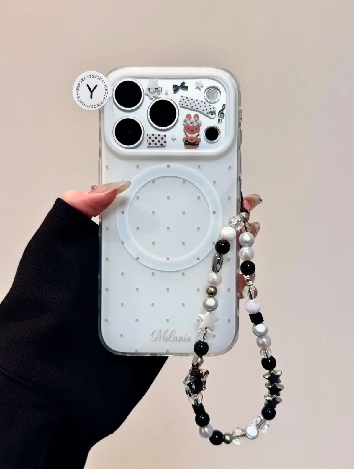 Miffy-Inspired Polka Dot MagSafe Phone Case for iPhone 17 16 15 14 13 Pro Max