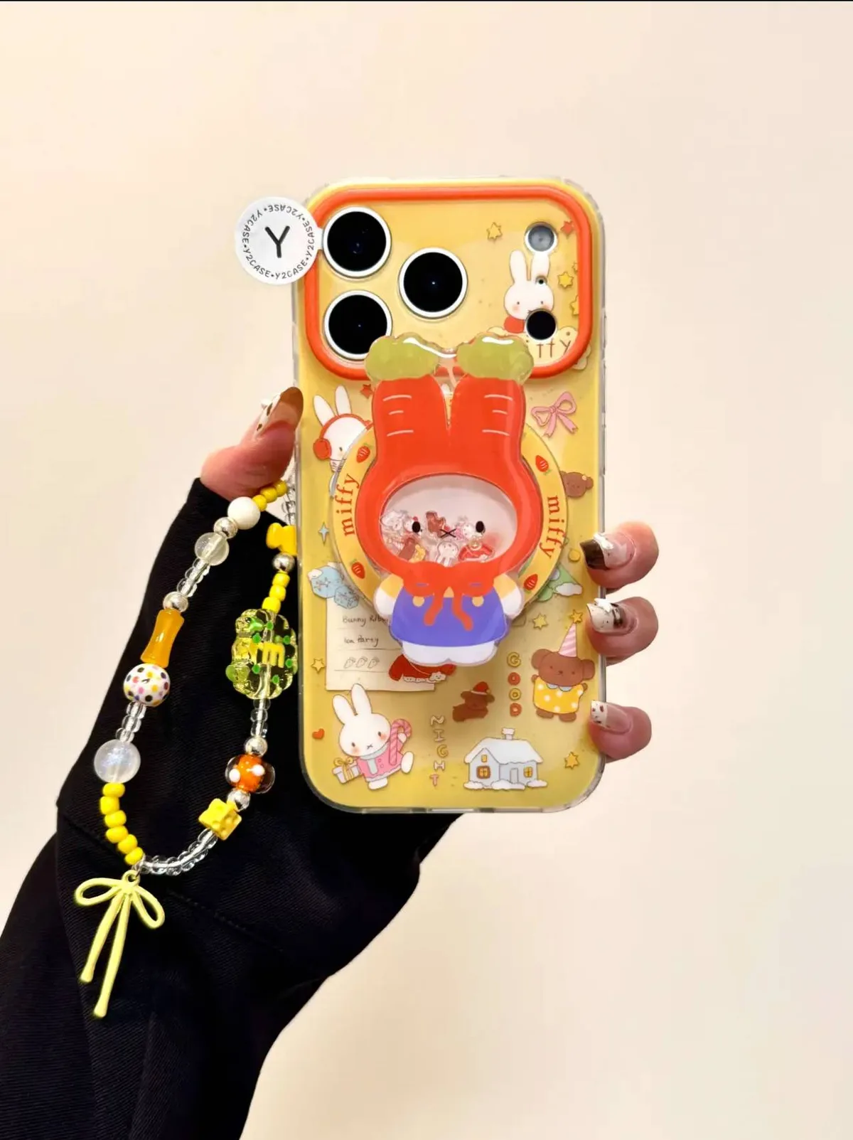 Miffy Bunny Ribbon Cute Clear Phone Case for iPhone 17 16 15 14 13 Pro Max — MagSafe