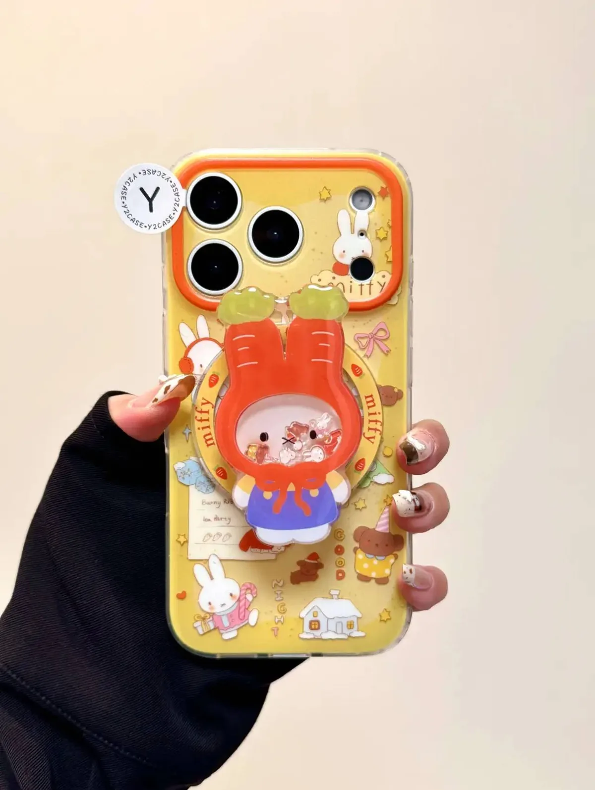 Miffy Bunny Ribbon Cute Clear Phone Case for iPhone 17 16 15 14 13 Pro Max — MagSafe