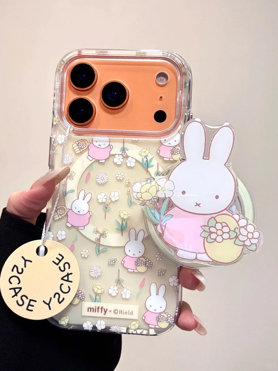 Miffy Floral Clear Phone Case for iPhone 17 16 15 14 13 Pro Max | Kawaii Y2K