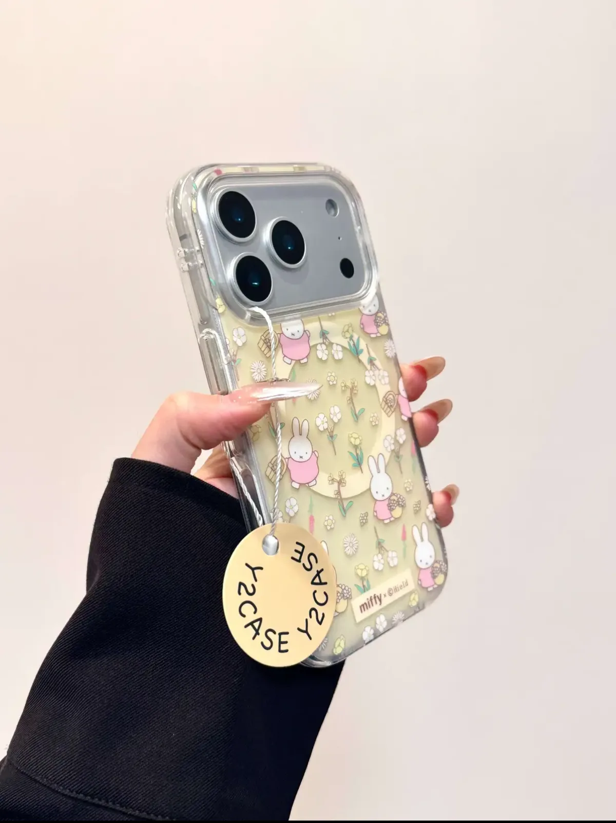 Miffy Floral Clear Phone Case for iPhone 17 16 15 14 13 Pro Max | Kawaii Y2K