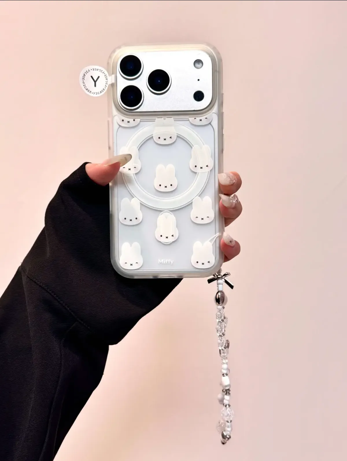 Miffy Plush Bunny Grip Phone Case for iPhone 17 16 15 14 13 Pro Max — MagSafe