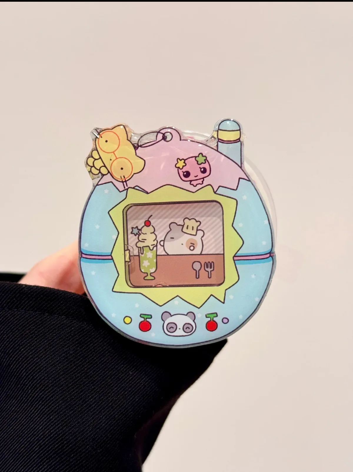 Tamagotchi Tomago Tchi Cute Kawaii Clear Phone Case for iPhone 17 16 15 14 13 Pro Max — MagSafe