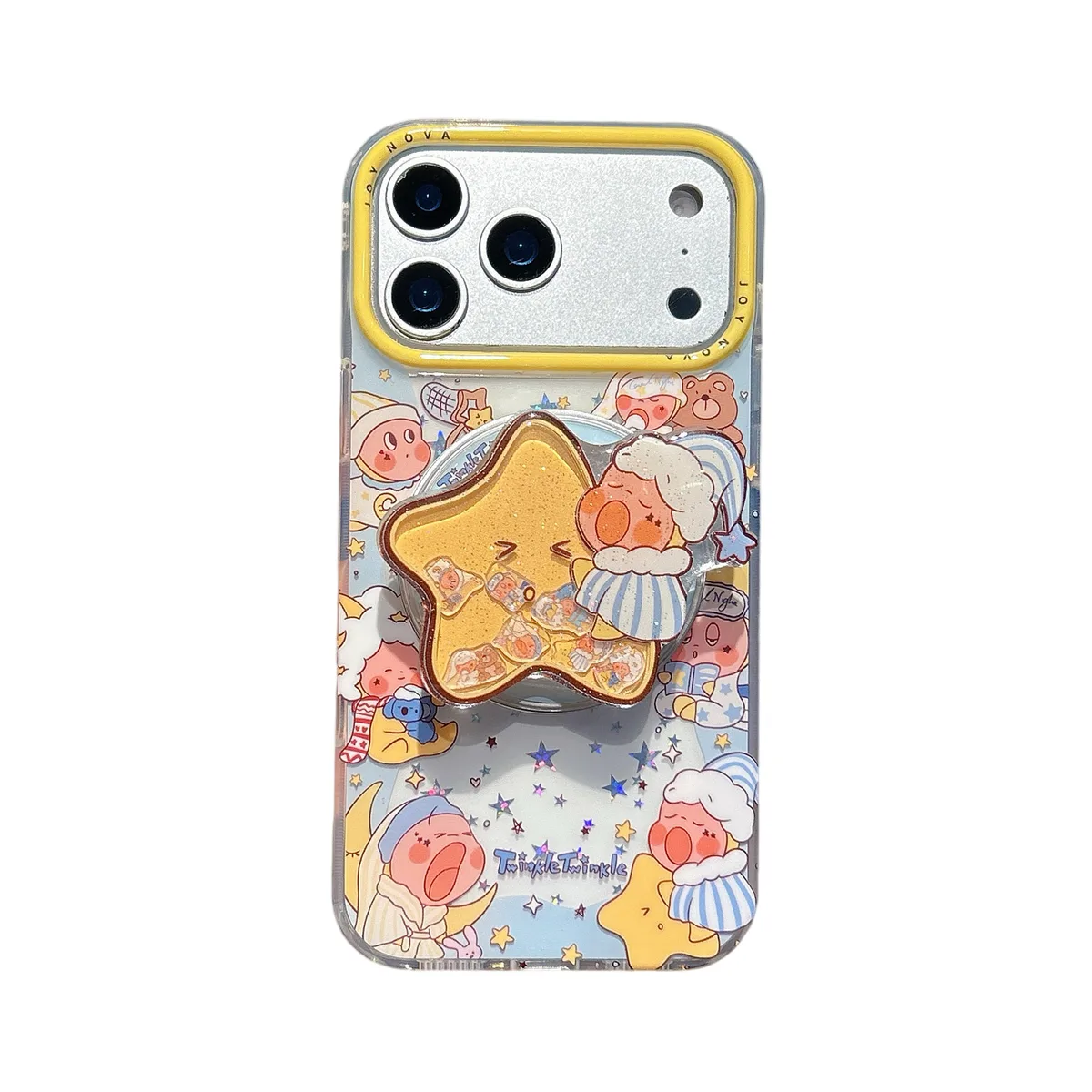 Twinkle Twinkle Star Clear Phone Case with Ring Stand for iPhone 17 16 15 14 13 Pro Max — MagSafe