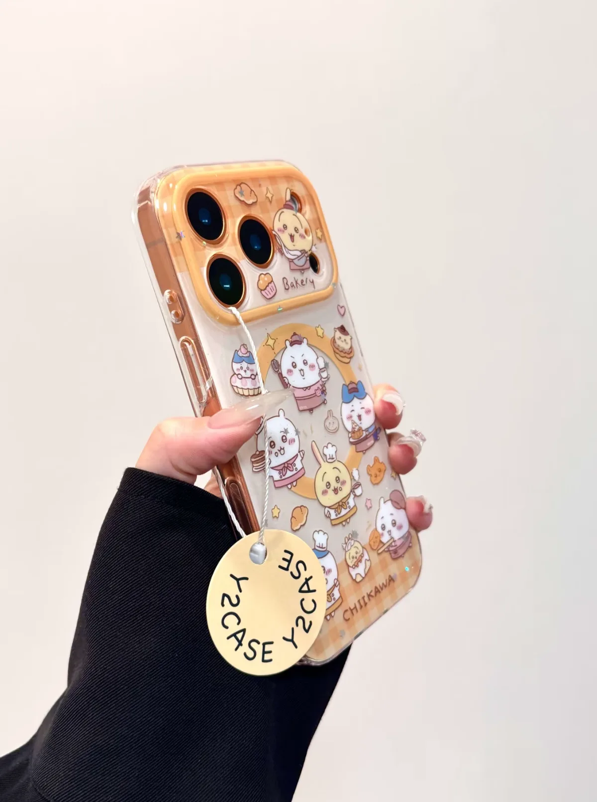 Chiikawa Bakery Clear iPhone 17 16 15 14 13 Pro Max Case with Cute Charm