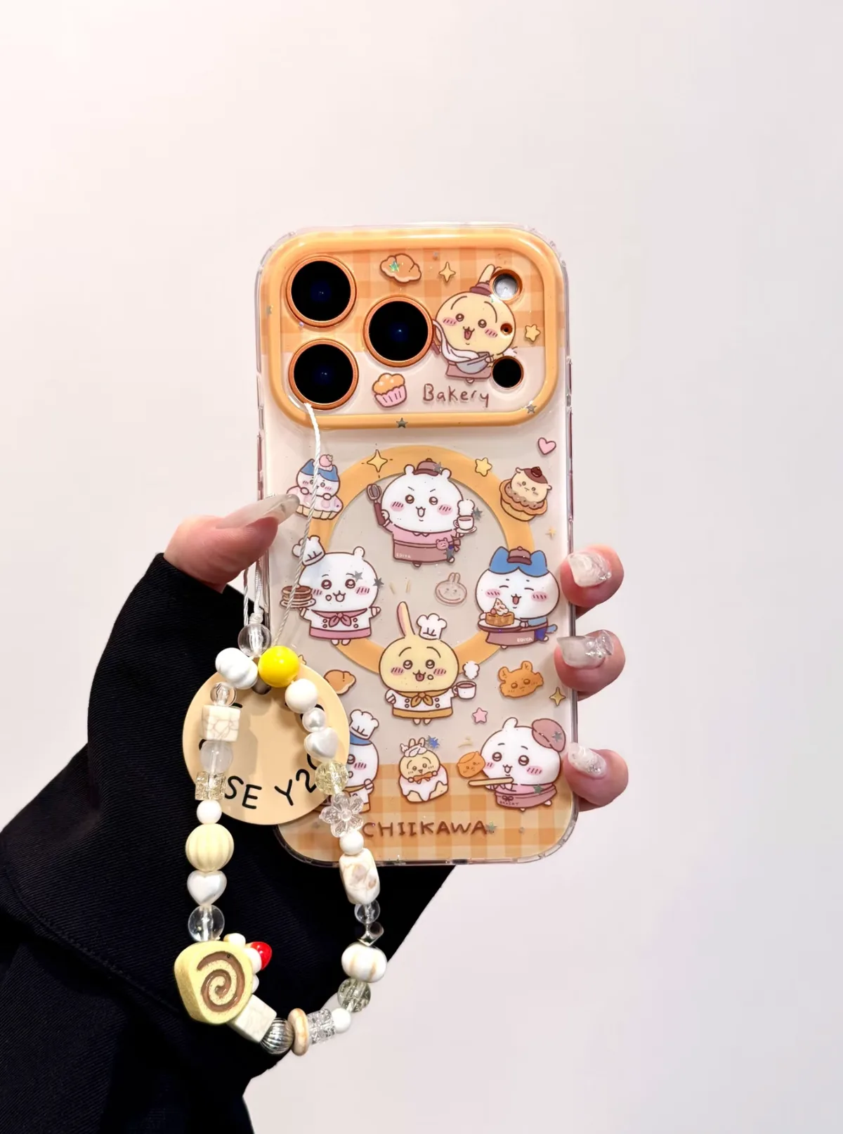 Chiikawa Bakery Clear Case with Cute Charm for iPhone 17 16 15 14 13 Pro Max — MagSafe