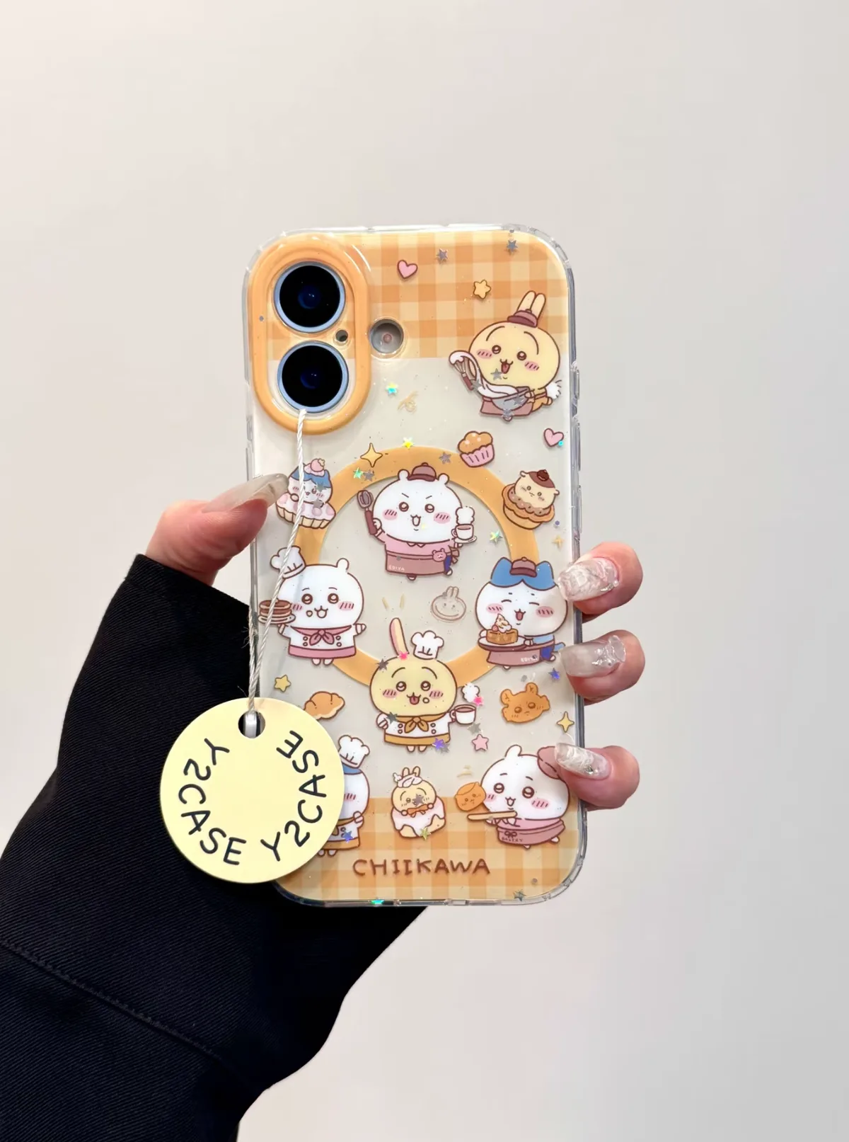 Chiikawa Bakery Clear iPhone 17 16 15 14 13 Pro Max Case with Cute Charm