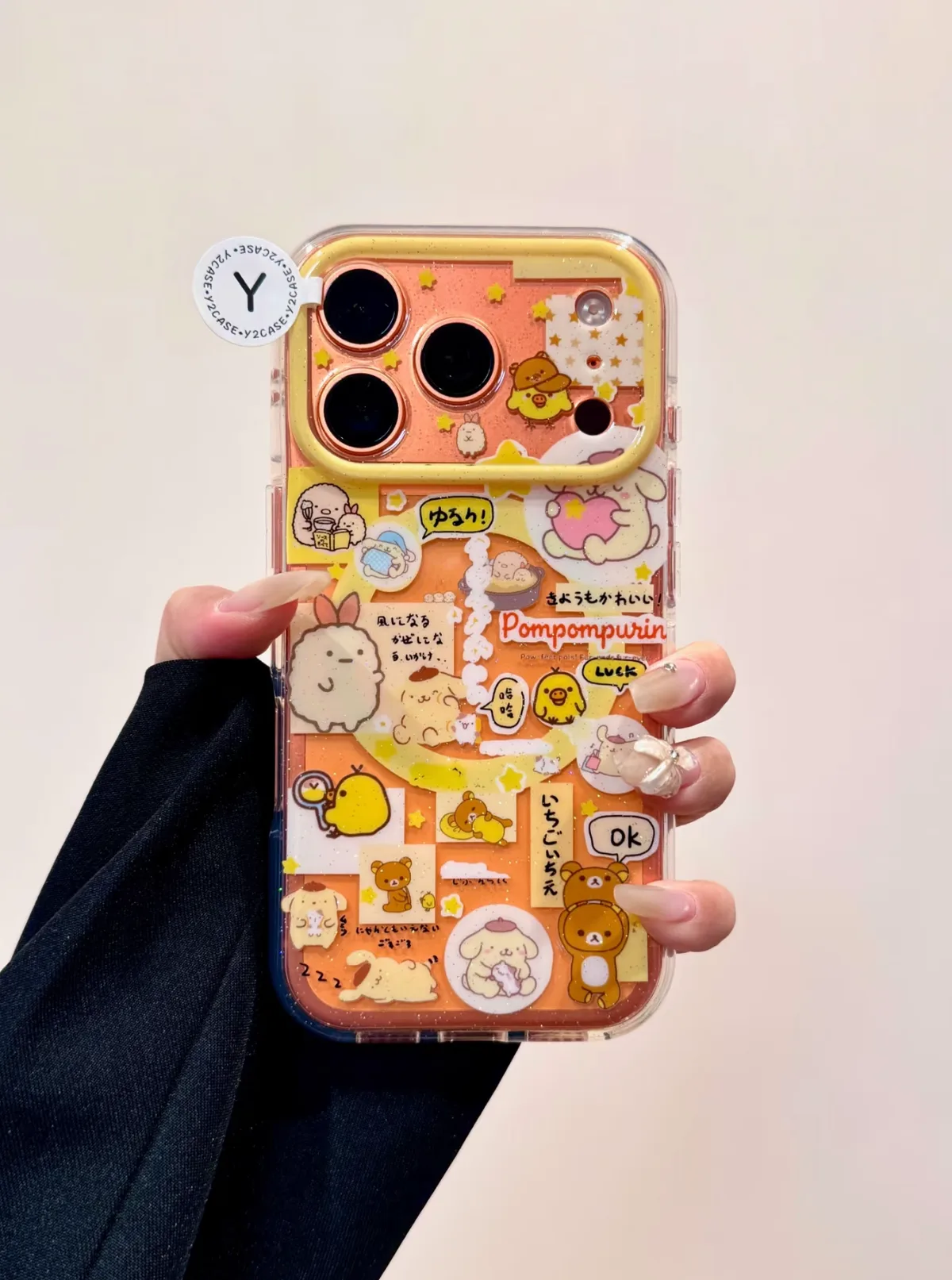 Pompompurin Kawaii Clear Phone Case for iPhone 17 16 15 14 13 Pro Max