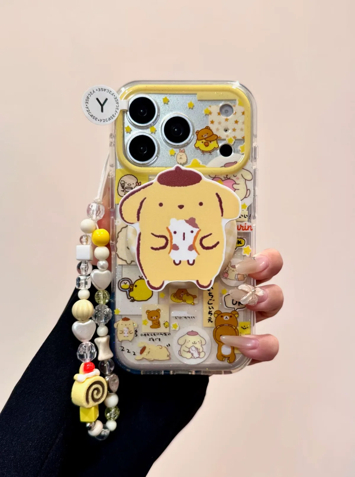 Pompompurin Kawaii Clear Phone Case for iPhone 17 16 15 14 13 Pro Max