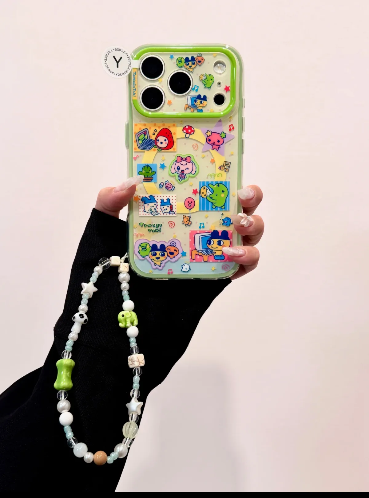 Tamagotchi Y2K Cute Clear Phone Case for iPhone 17 16 15 14 13 Pro Max — MagSafe