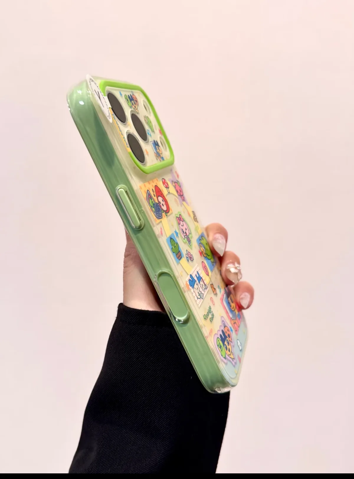 Tamagotchi Y2K Cute Clear Phone Case for iPhone 17 16 15 14 13 Pro Max