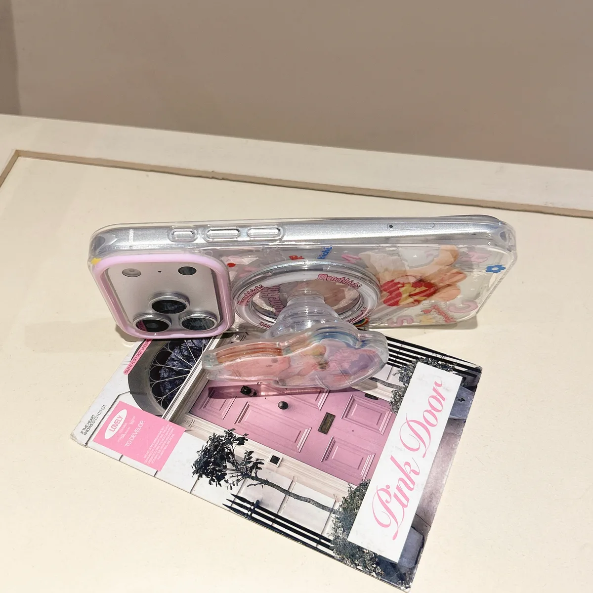 Monchhichi Cute Angel iPhone 17 16 15 14 13 Pro Max Clear 3D Phone Case