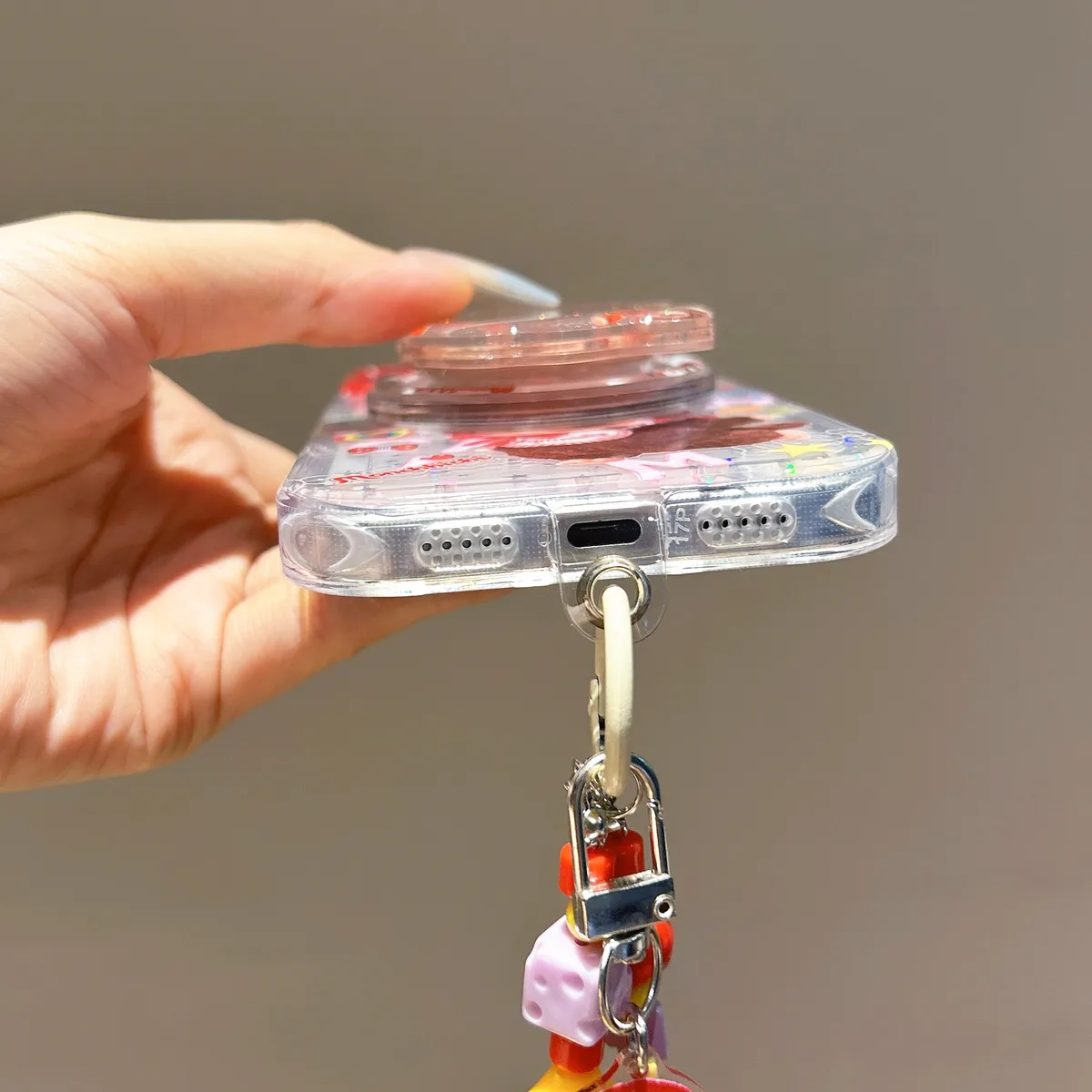 Monchhichi Cute Doll iPhone 17 16 15 14 13 Pro Max Clear Charm Phone Case