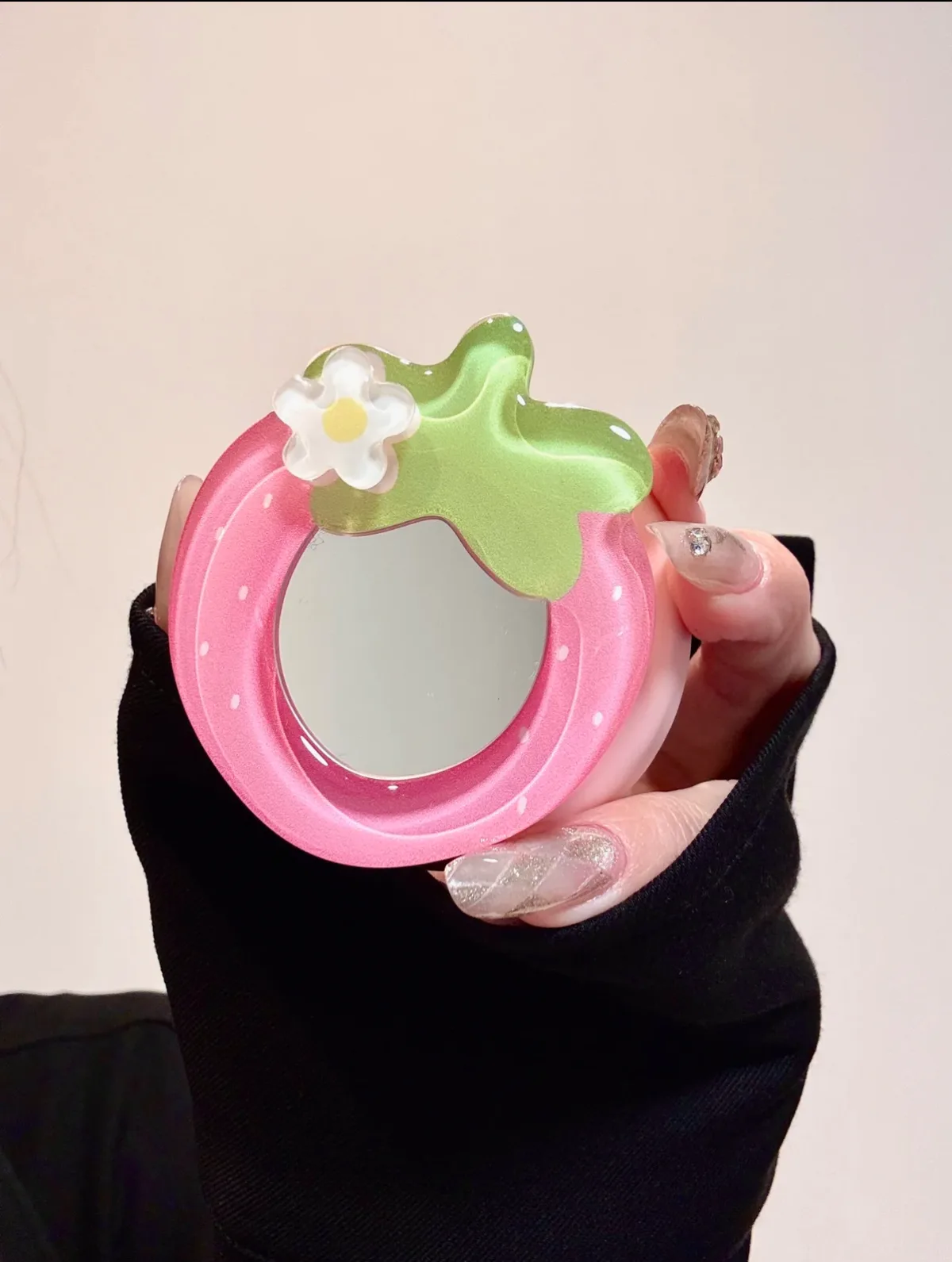 Strawberry Mirror Phone Case for iPhone 17 16 15 14 13 Pro Max — MagSafe