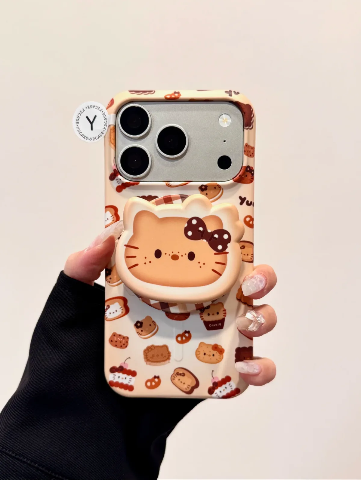 Sanrio Hello Kitty Yummy Cookie Case with 3D Grip for iPhone 17 16 15 14 13 Pro Max — MagSafe