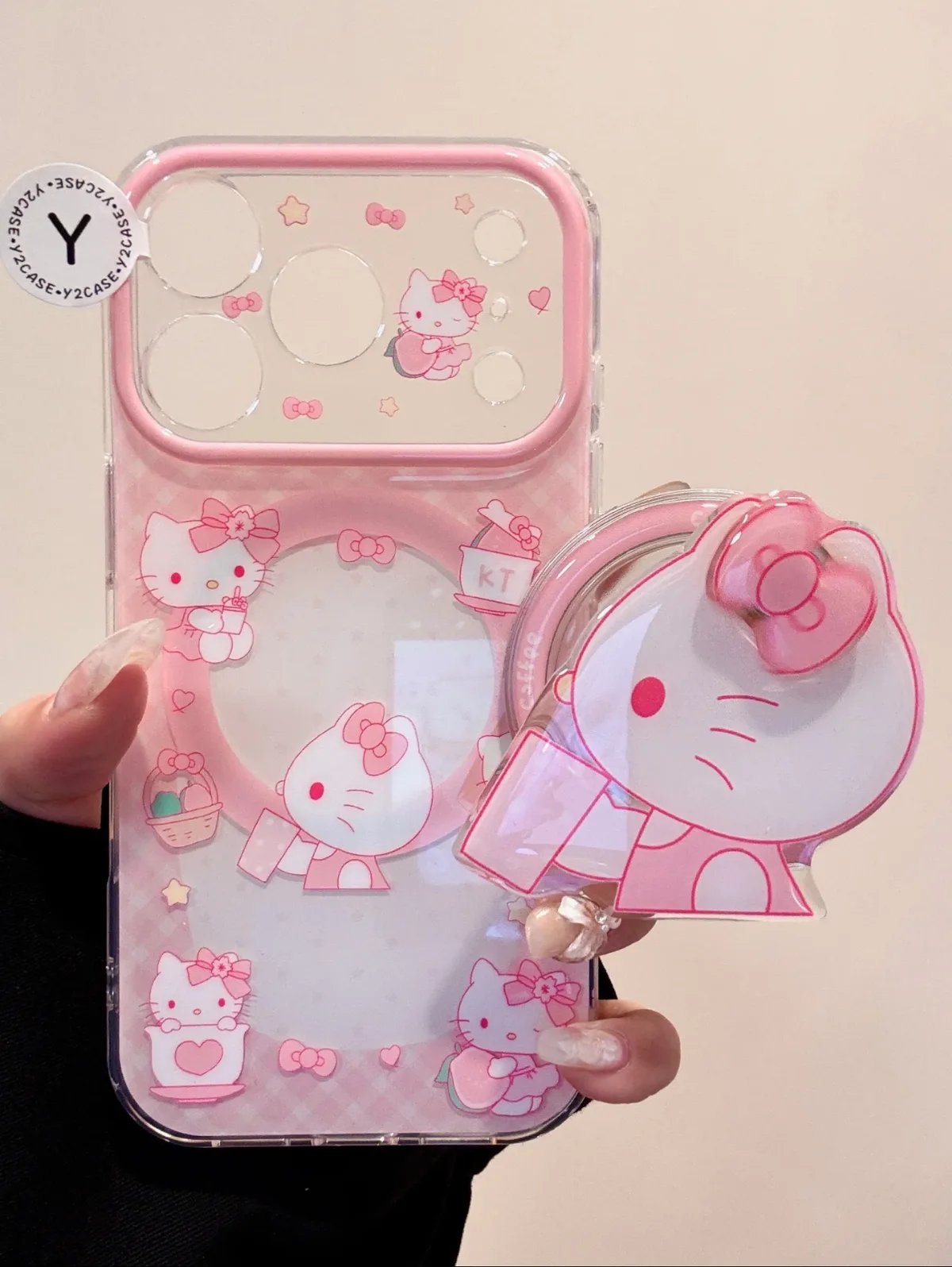 Sanrio Hello Kitty Pink Camera iPhone 17 16 15 14 13 Pro Max Case