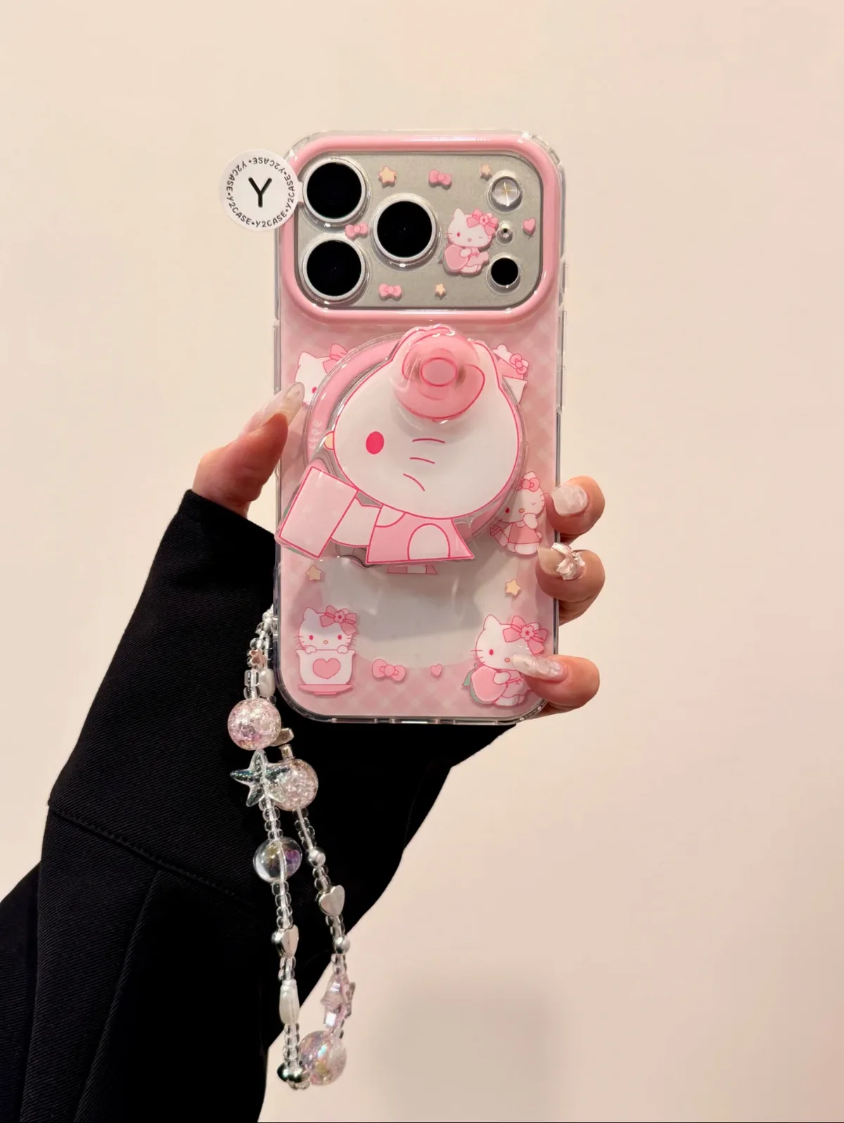 Sanrio Hello Kitty Pink Camera Case for iPhone 17 16 15 14 13 Pro Max — MagSafe