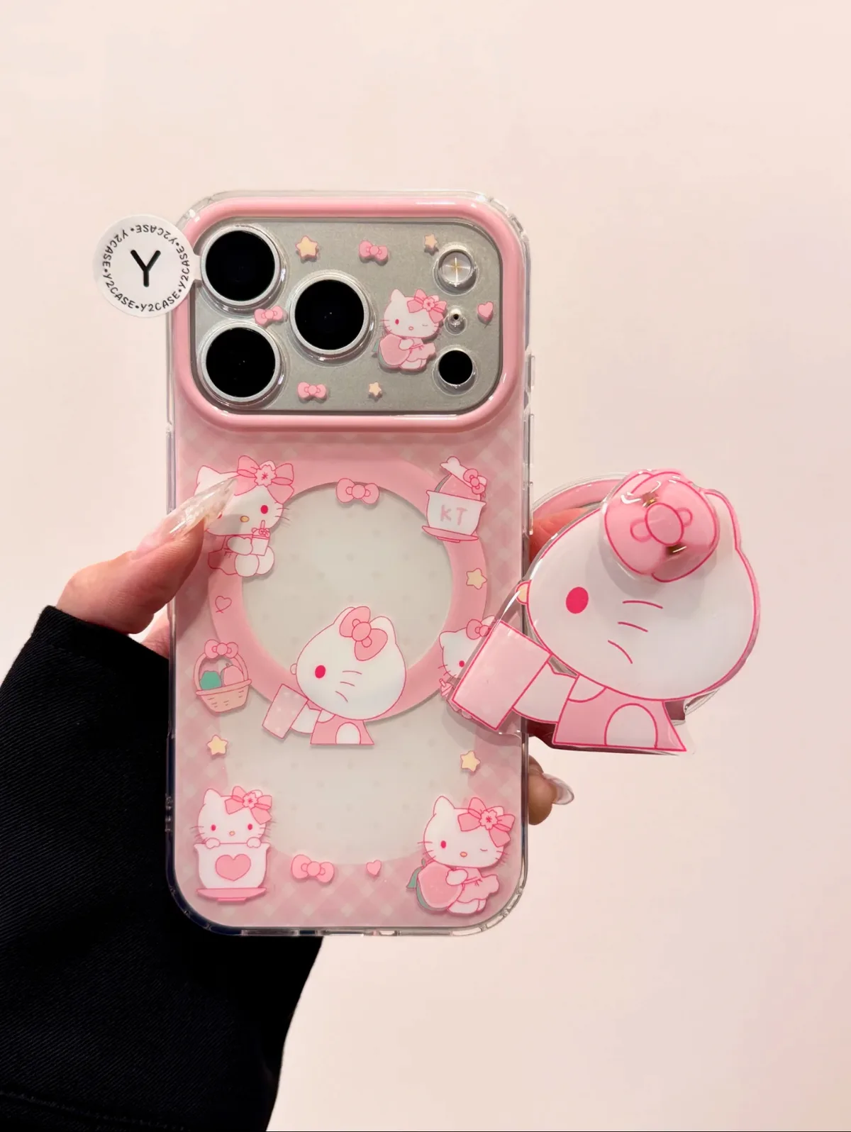 Sanrio Hello Kitty Pink Camera Case for iPhone 17 16 15 14 13 Pro Max — MagSafe