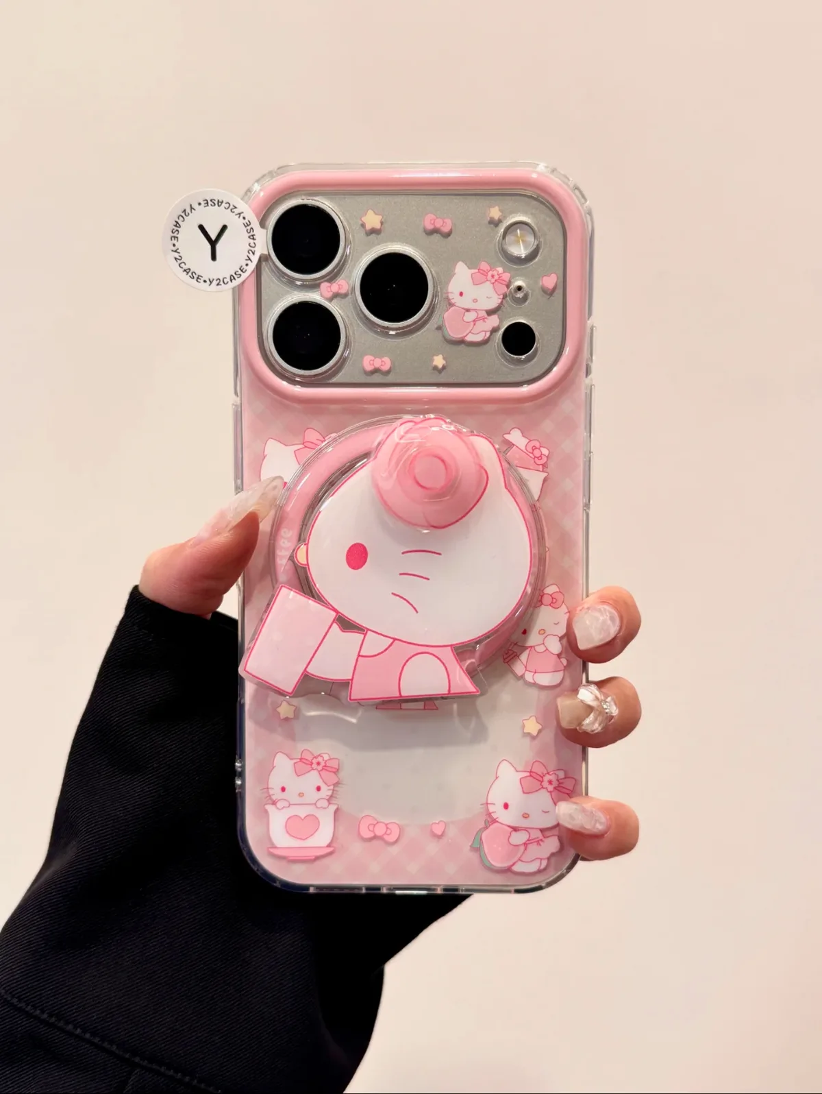 Sanrio Hello Kitty Pink Camera Case for iPhone 17 16 15 14 13 Pro Max — MagSafe
