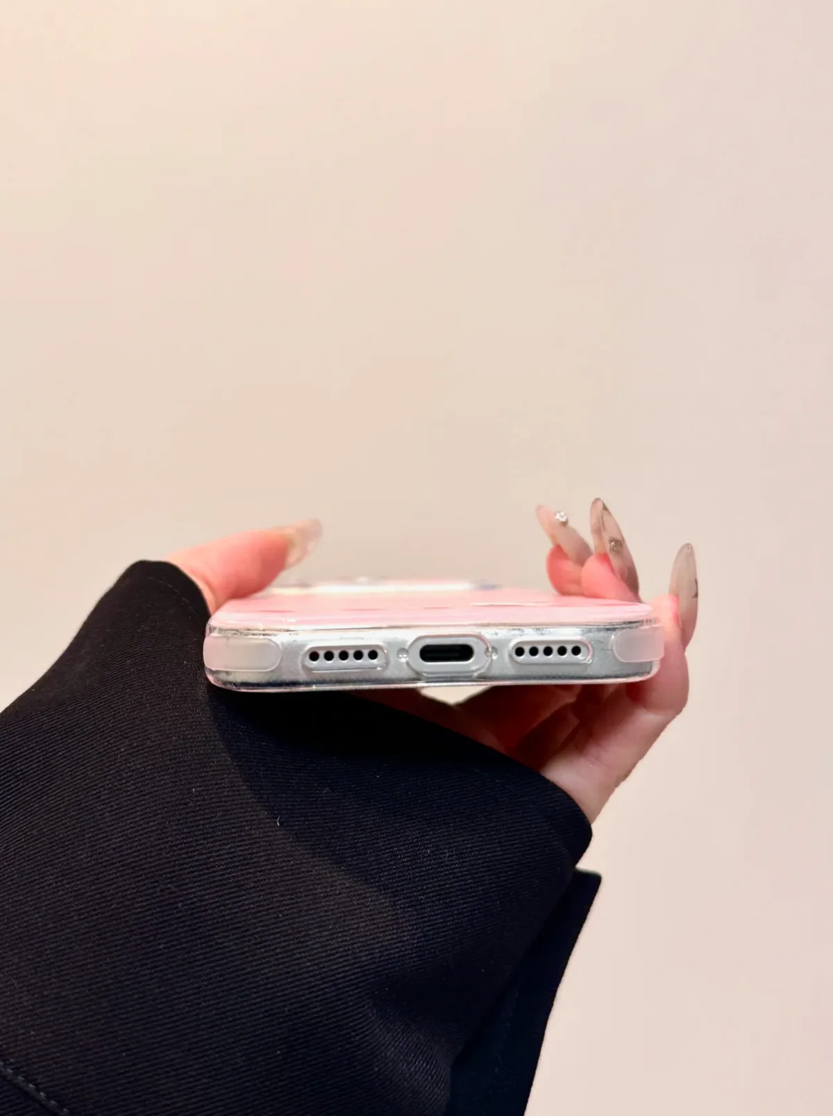 Hello Kitty Strawberry MagSafe iPhone 17 16 15 14 13 Pro Max Clear Pink Phone Case