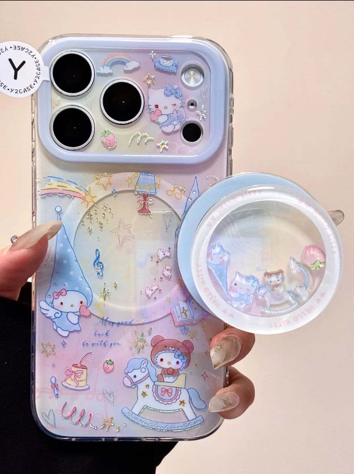 Sanrio Hello Kitty Dreamy Carousel iPhone 17 16 15 14 13 Pro Max Case with MagSafe Ring