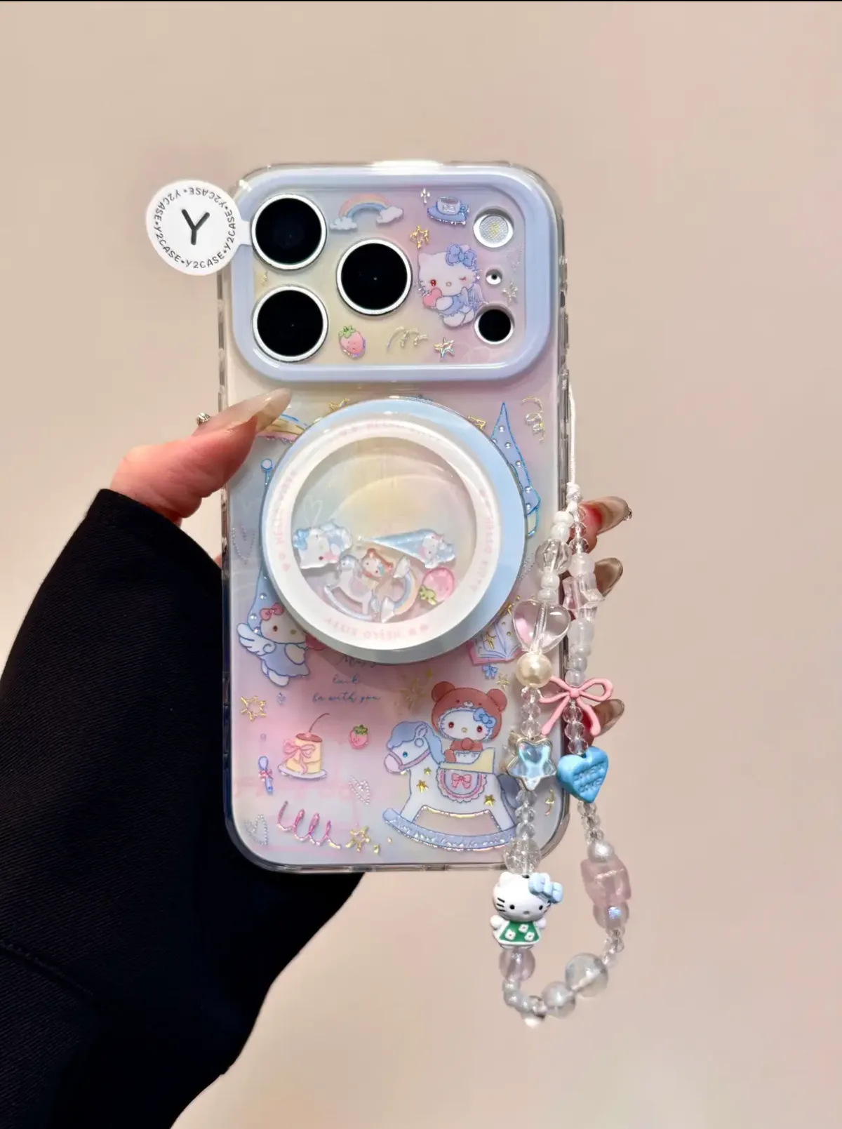 Sanrio Hello Kitty Dreamy Carousel iPhone 17 16 15 14 13 Pro Max Case with MagSafe Ring