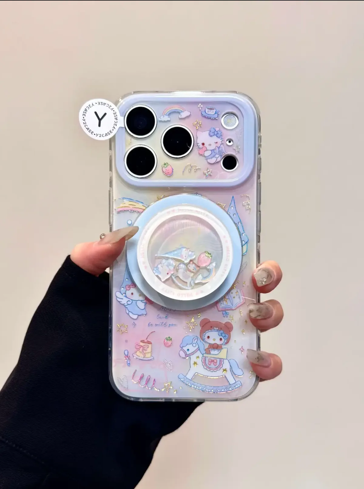 Sanrio Hello Kitty Dreamy Carousel iPhone 17 16 15 14 13 Pro Max Case with MagSafe Ring