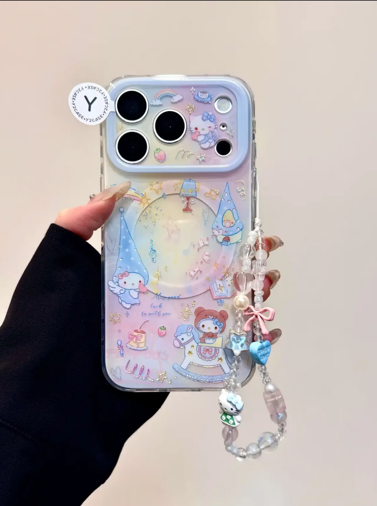 Sanrio Hello Kitty Dreamy Carousel iPhone 17 16 15 14 13 Pro Max Case with MagSafe Ring