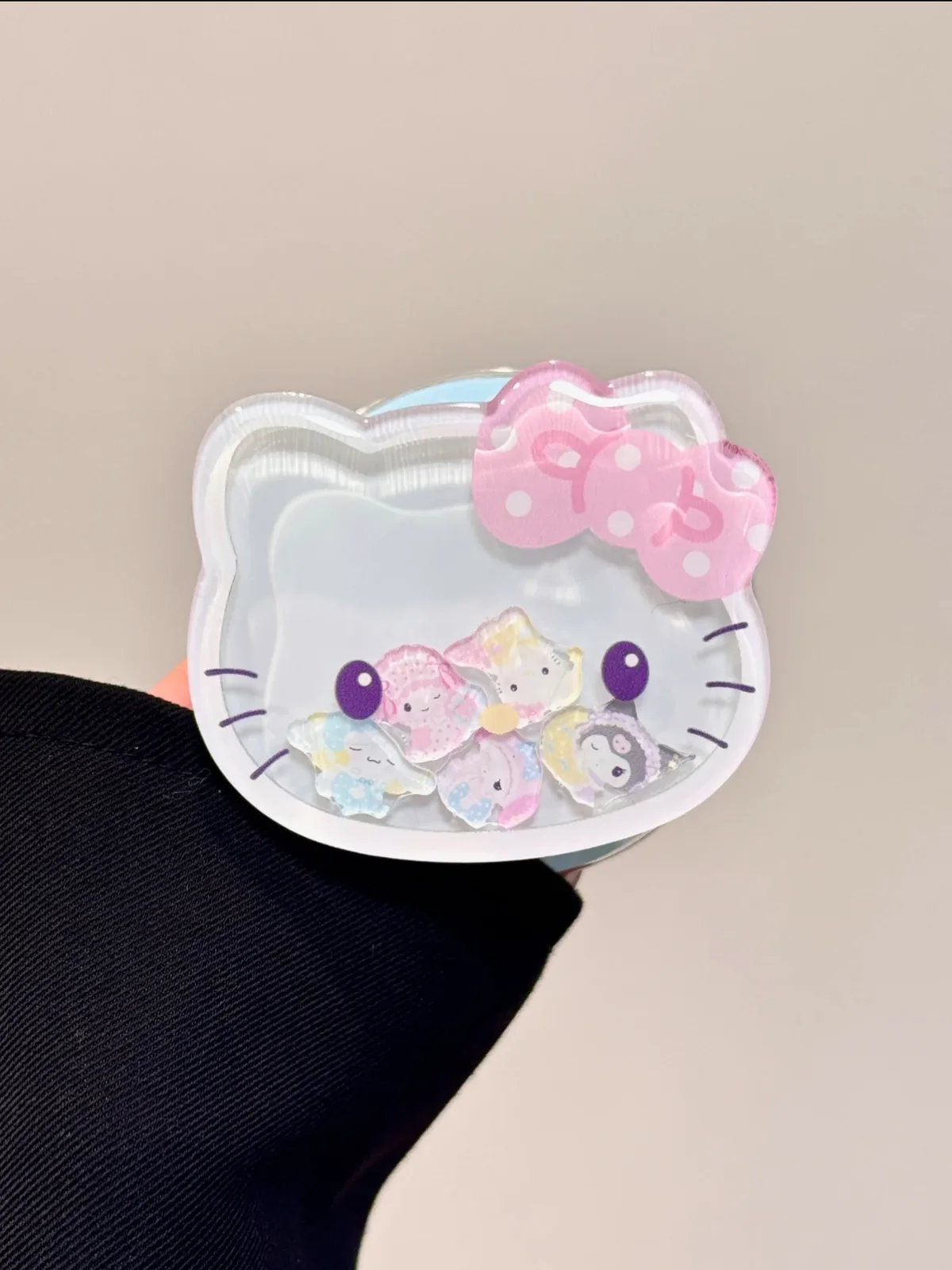 Sanrio Hello Kitty 3D Bow Pink Clear iPhone 17 16 15 14 13 Pro Max Case — MagSafe