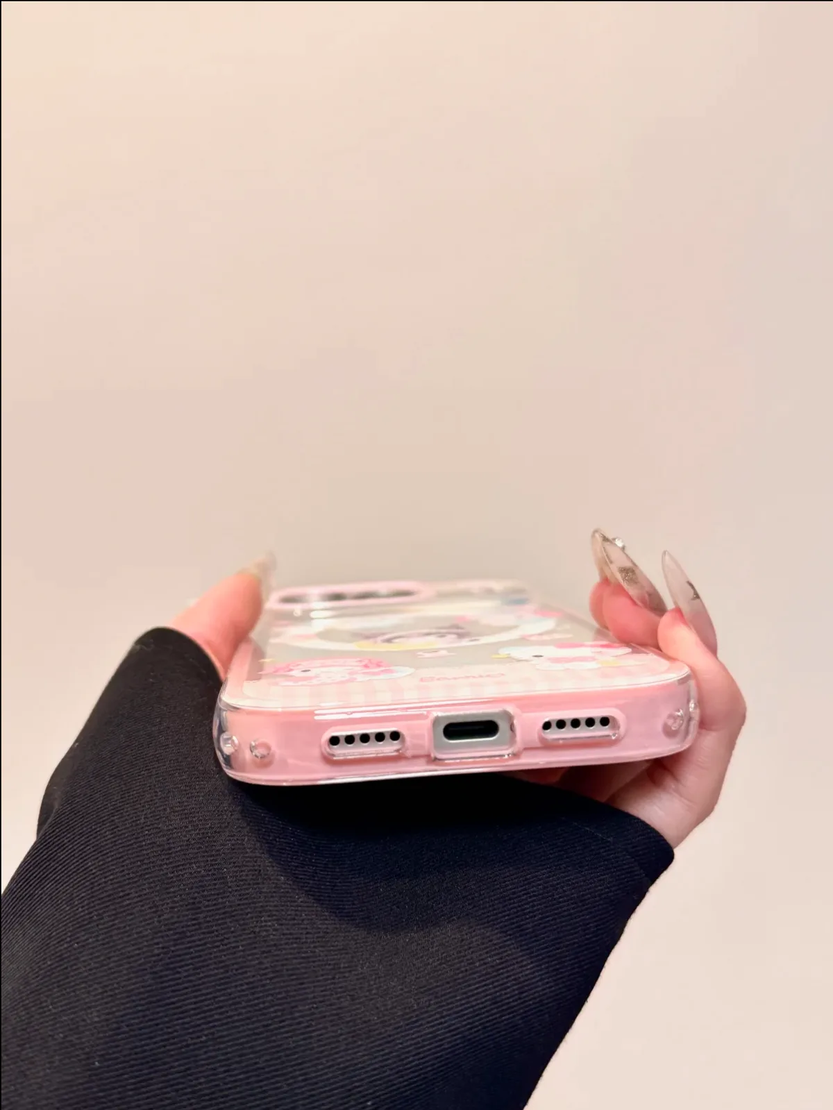 Sanrio Hello Kitty 3D Bow Pink Clear iPhone 17 16 15 14 13 Pro Max Case