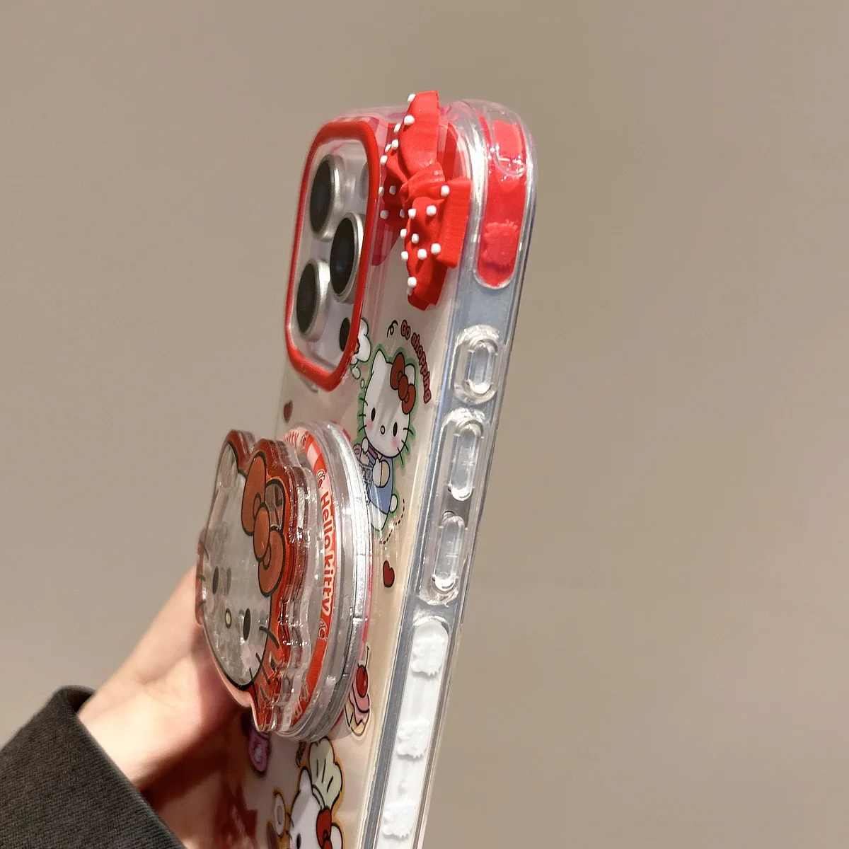 Sanrio Hello Kitty Kitchen Clear iPhone 17 16 15 14 13 Pro Max Bow Phone Case — MagSafe