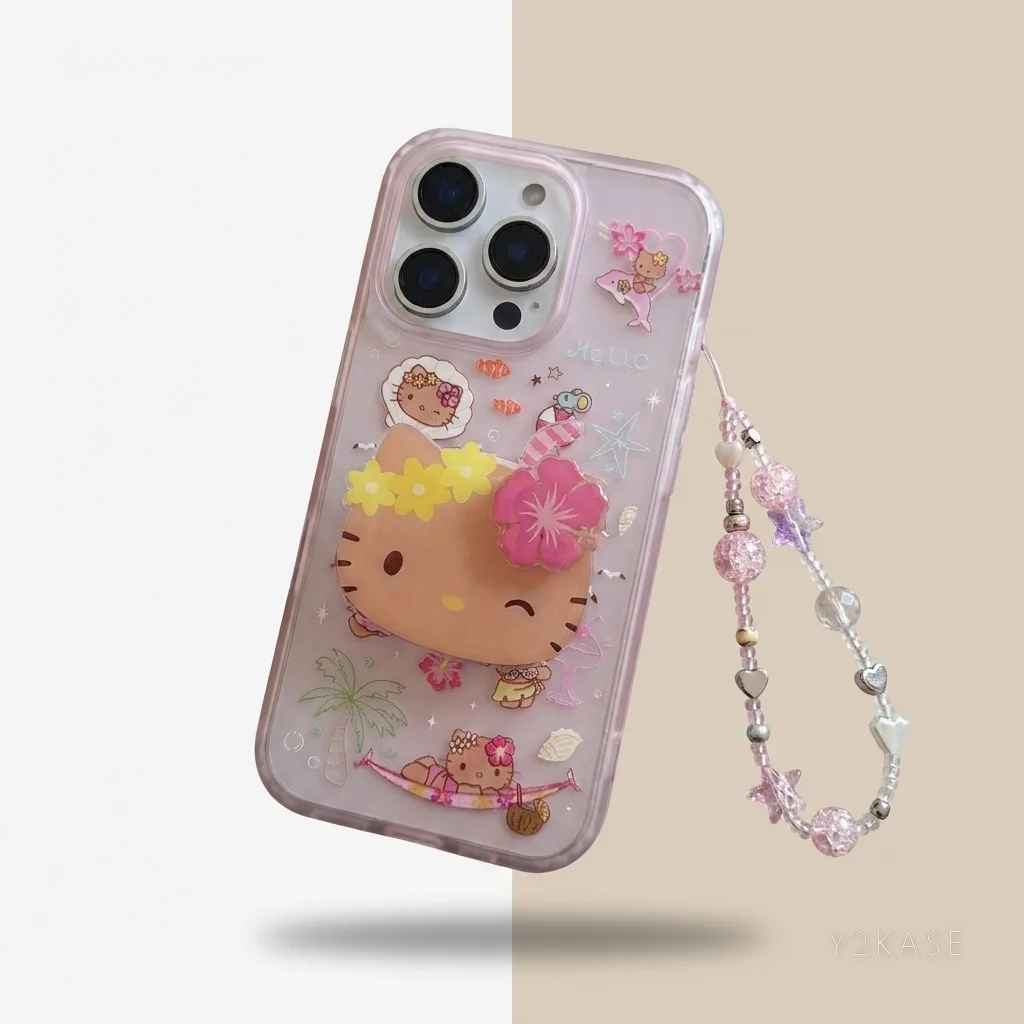 Hello Kitty Summer Vibes Case for iPhone 17 16 15 Pro Max