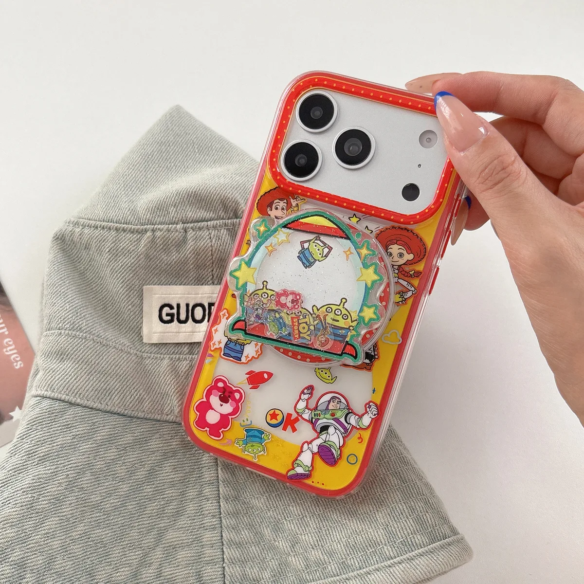 Toy Story Water Slide Game Phone Case with Beaded Strap for iPhone 17 16 15 14 13 Pro Max — MagSafe